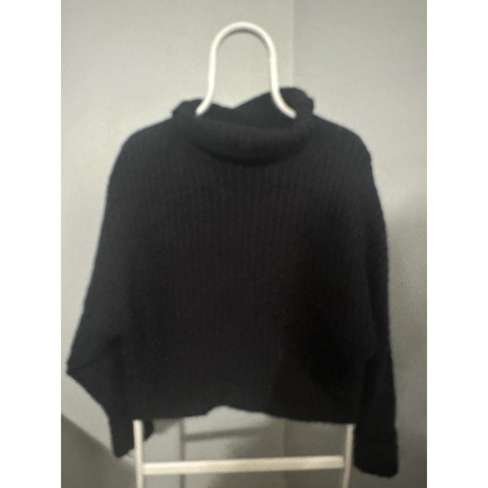 Anthropologie Maeve Athena Cowl Neck Chunky Cropped Sweater Wool Blend Xsmall